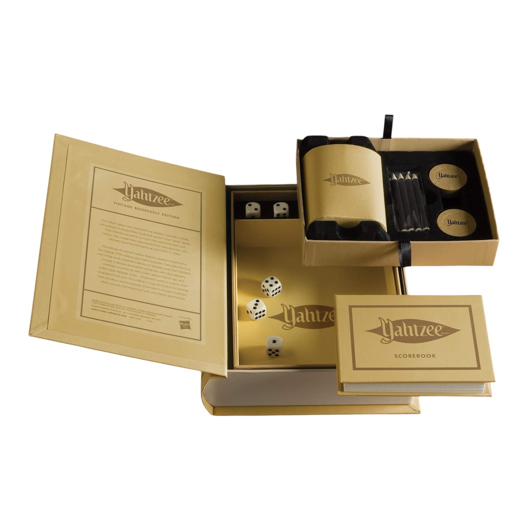 Yahtzee Vintage Bookshelf Edition Board Game - Warhaus