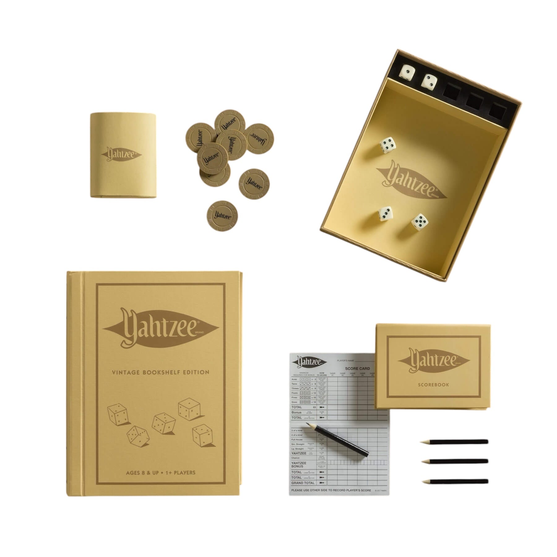 Yahtzee Vintage Bookshelf Edition Board Game - Warhaus