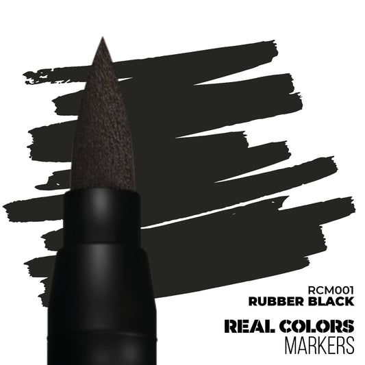 AK Interactive: Real Colors Markers - Rubber Black