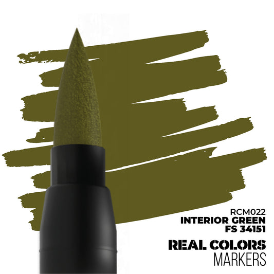AK Interactive: Real Colors Markers - Interior Green FS 34151