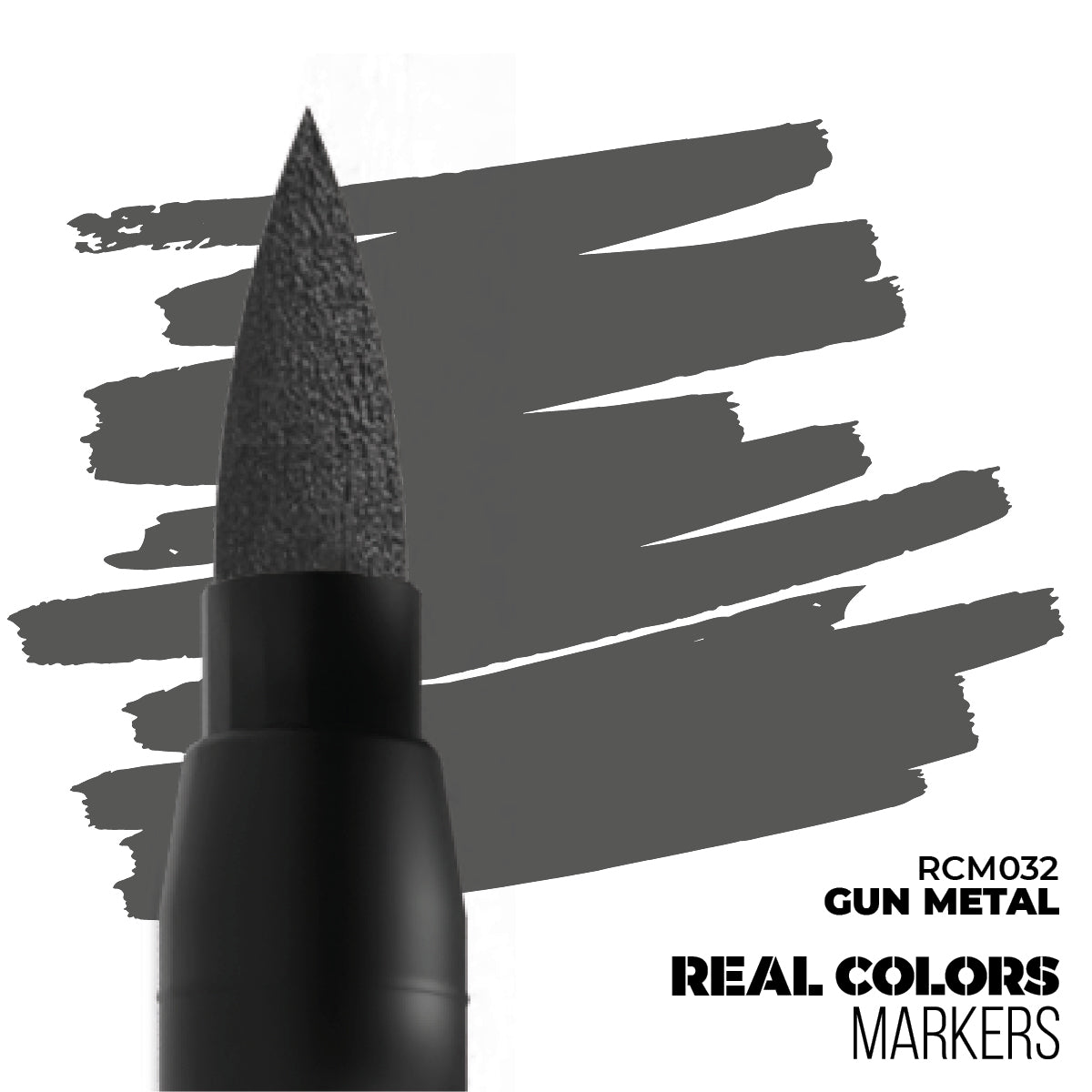 AK Interactive: Real Colors Markers - Gun Metal