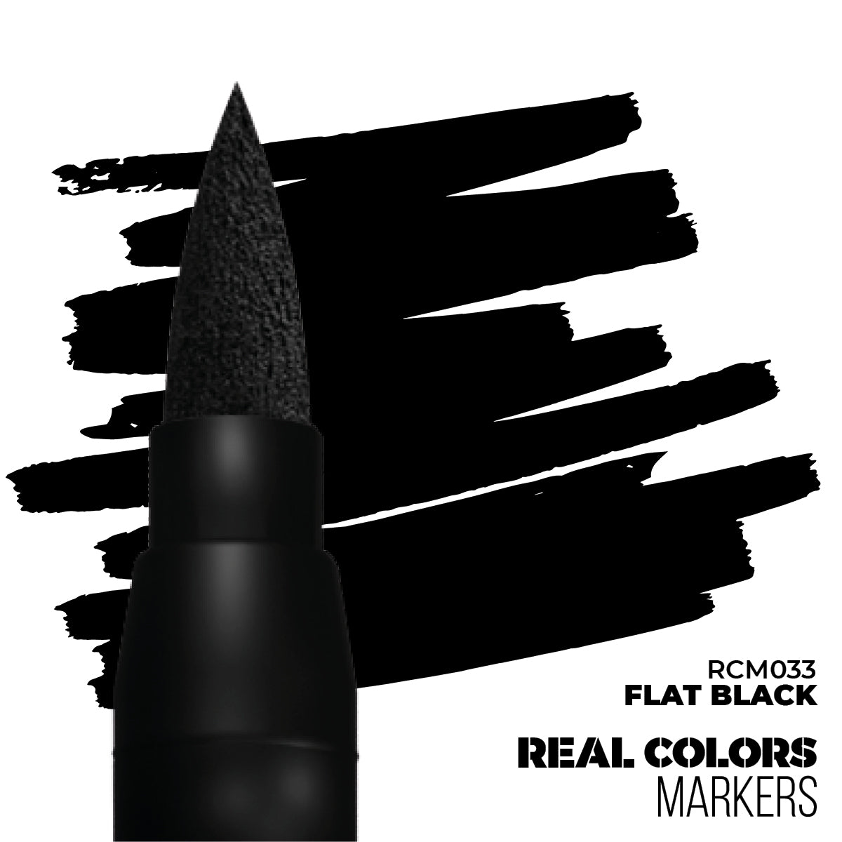 AK Interactive: Real Colors Markers - Flat Black - Warhaus