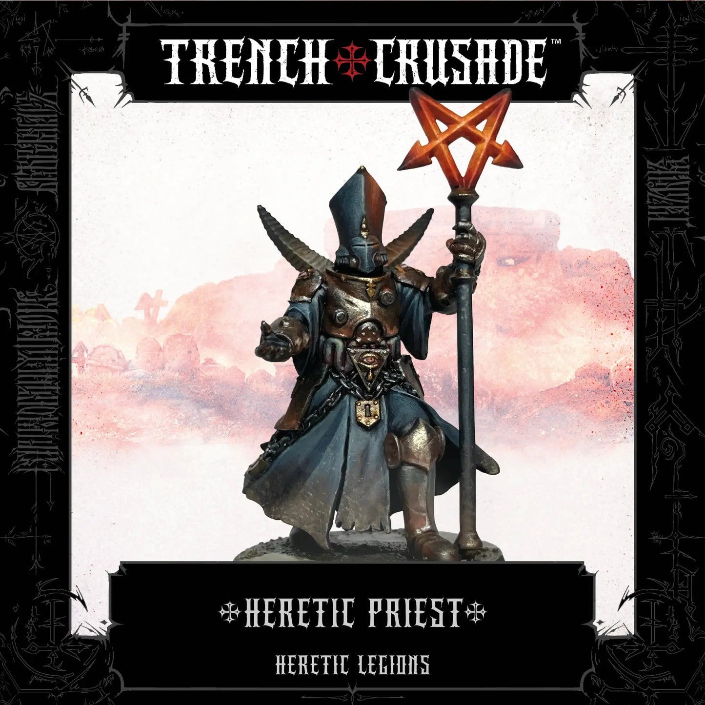 Trench Crusade: Heretic Priest (Polearm/staff, knife)