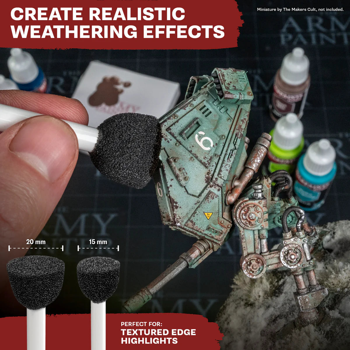 Army Painter: Miniature Chipping Brush Set - Warhaus