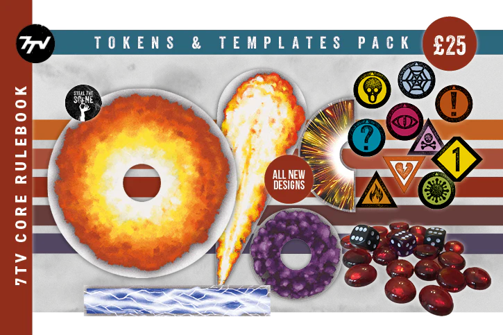 Crooked Dice: 7TV Templates & Tokens Accessory Pack