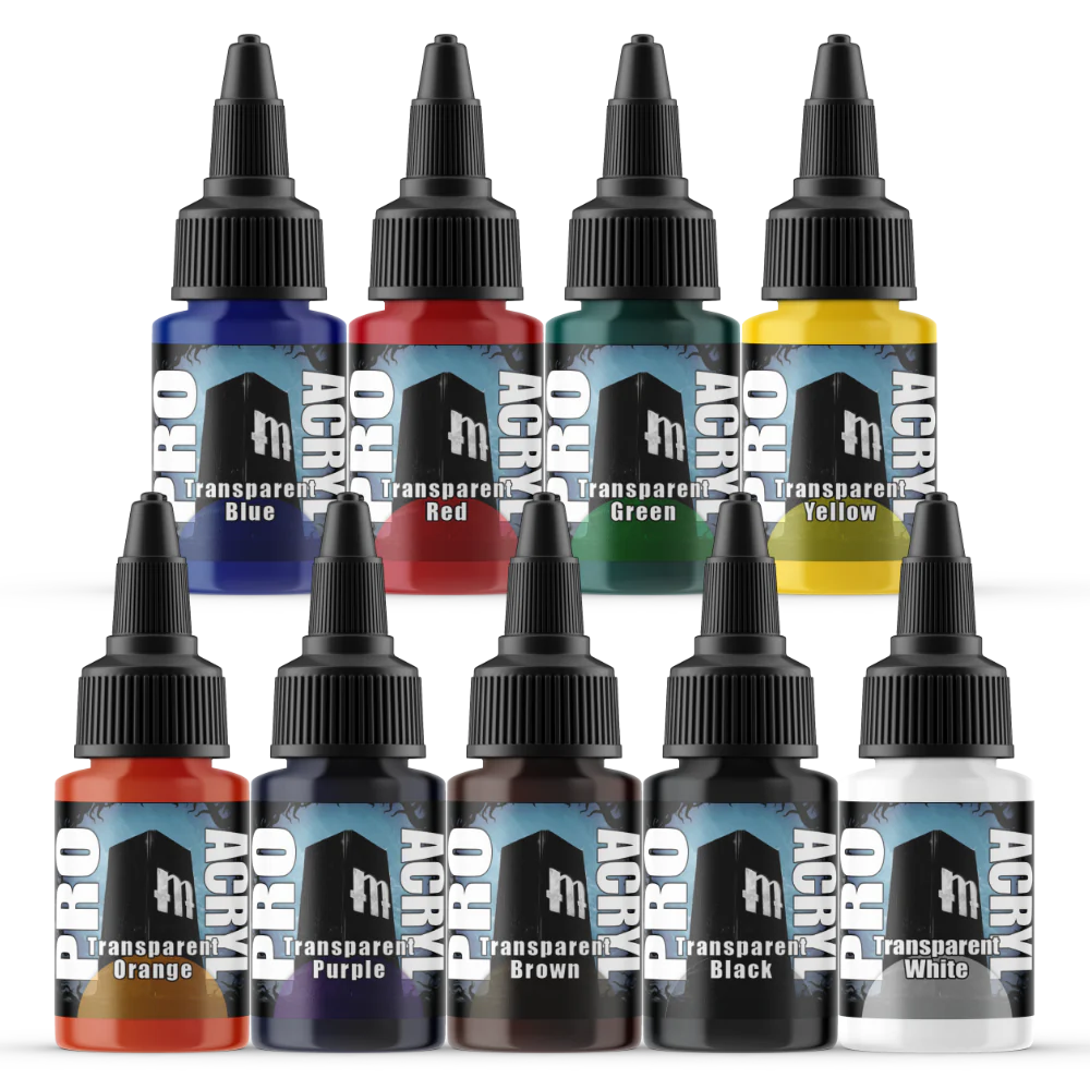 Monument Pro Acryl Sets - Expansion Set 2 – Transparents – 9 Colors - Warhaus