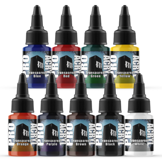 Monument Pro Acryl Sets - Expansion Set 2 – Transparents – 9 Colors - Warhaus