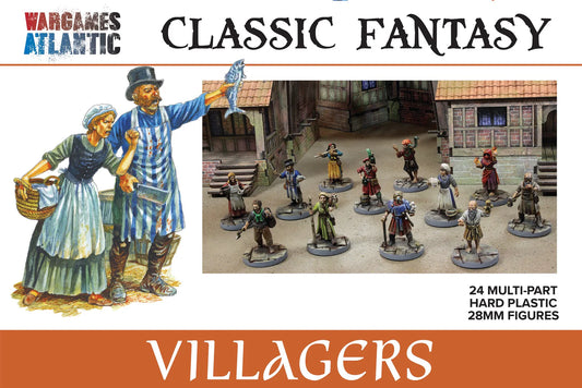 Wargames Atlantic: Classic Fantasy - Villagers - Warhaus
