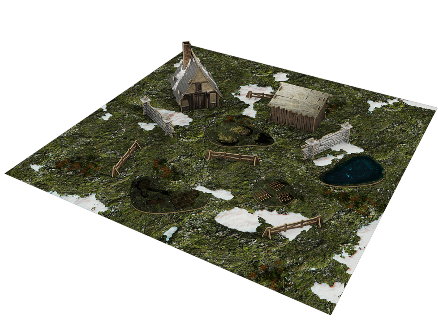 Warcrow: Bakhlia Farm Scenery Pack