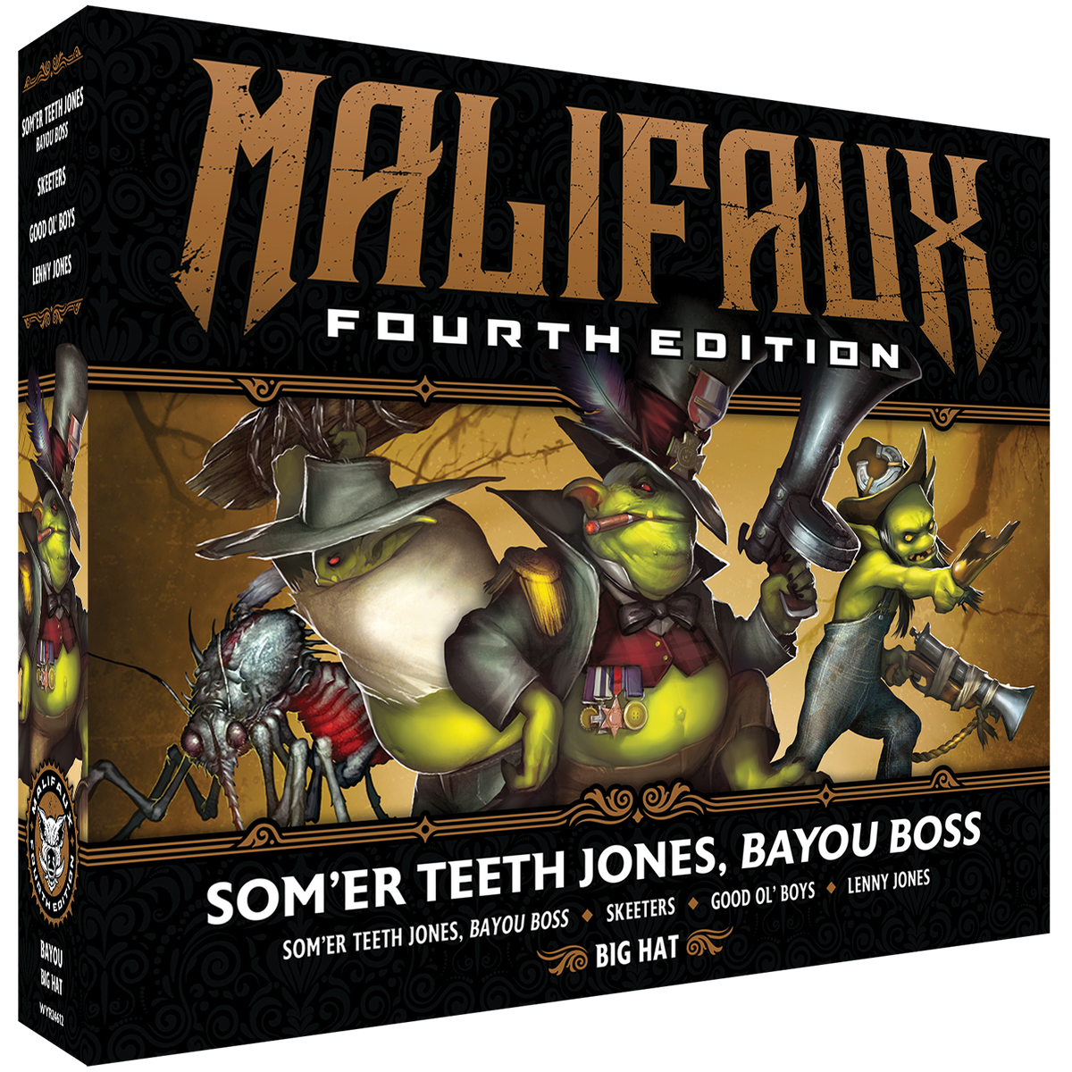 Malifaux Fourth Edition: Som'er Teeth Jones, Bayou Boss box front