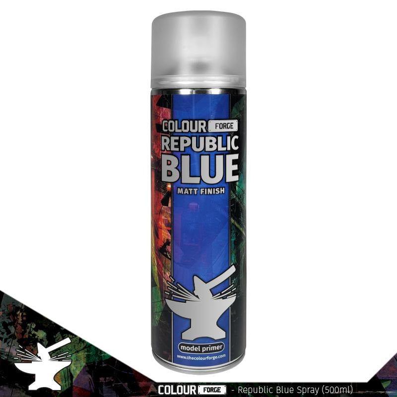 Colour Forge: Aerosol Spray Primer - Republic Blue 500ml - Warhaus