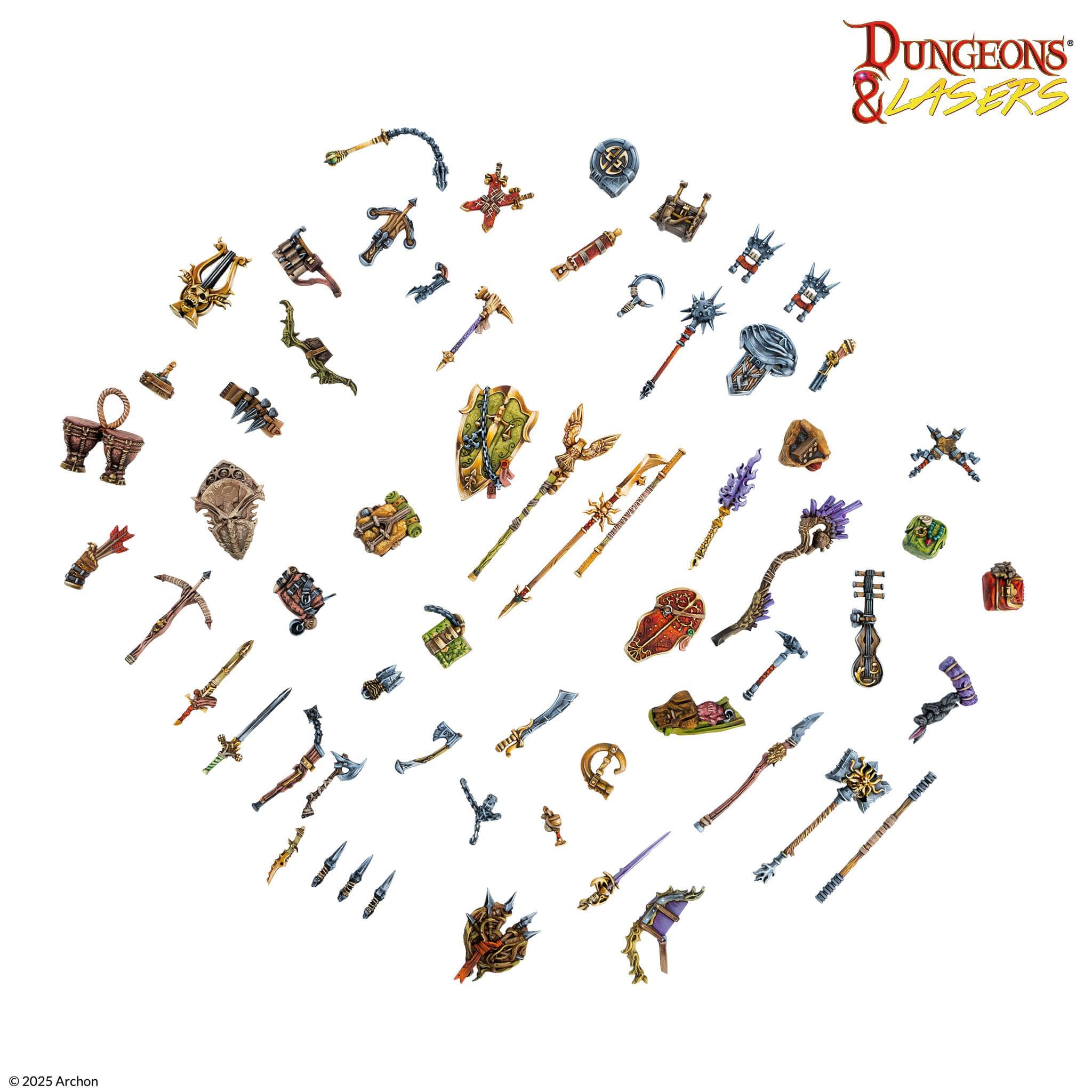 Dungeons & Lasers: Miniatures - Adventurer's Gear Set