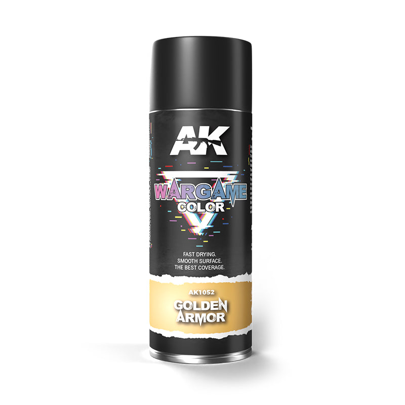 Ak Interactive: Aerosol Spray Primer  - Golden Armor Spray 400ml