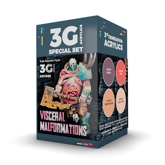 AK Interactive: 3 Gen Acrylics - Wargame Set. Visceral Malformations