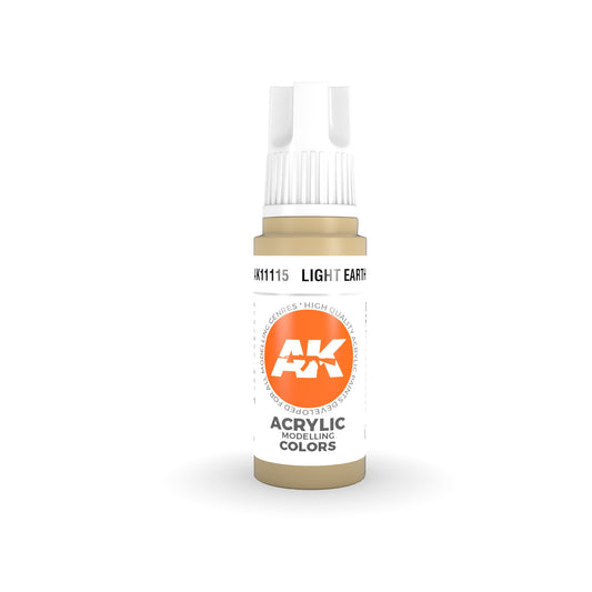 AK Interactive: 3 Gen Acrylics - Light Earth 17ml