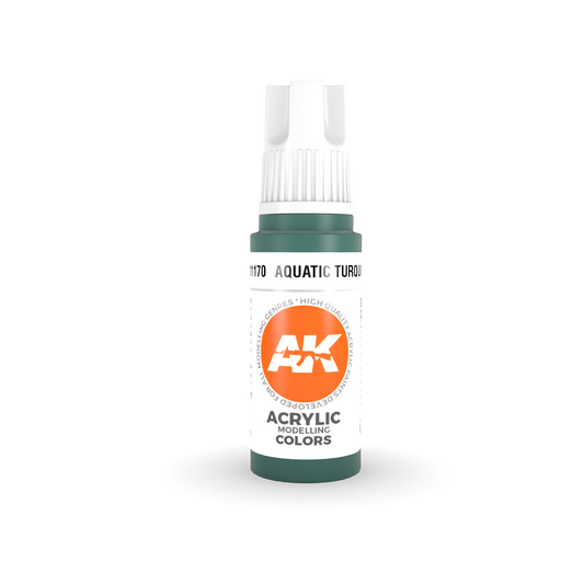 AK Interactive: 3 Gen Acrylics - Aquatic Turquoise 17ml