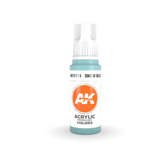 AK Interactive: 3 Gen Acrylics - Snow Blue 17ml