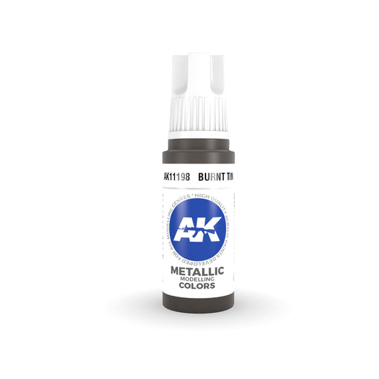 AK Interactive: 3 Gen Acrylics - Burnt Tin 17ml