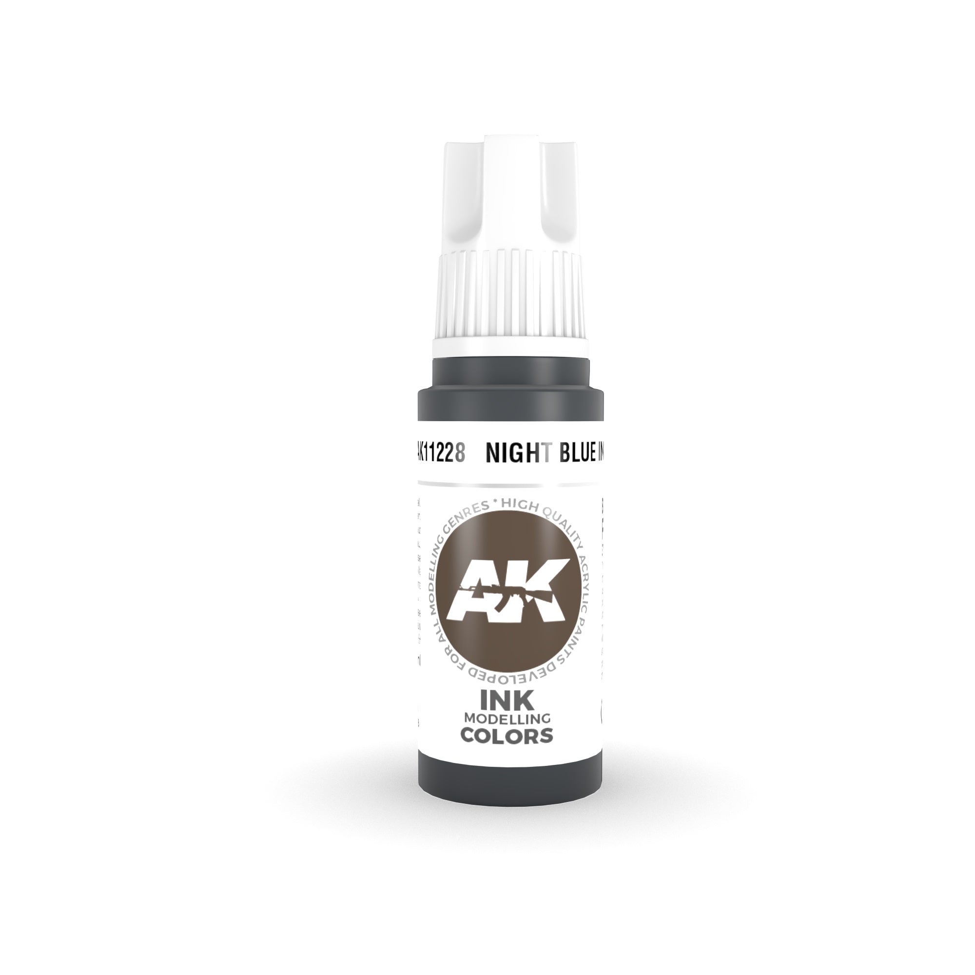 AK Interactive: 3 Gen Acrylics - Night Blue Ink 17ml