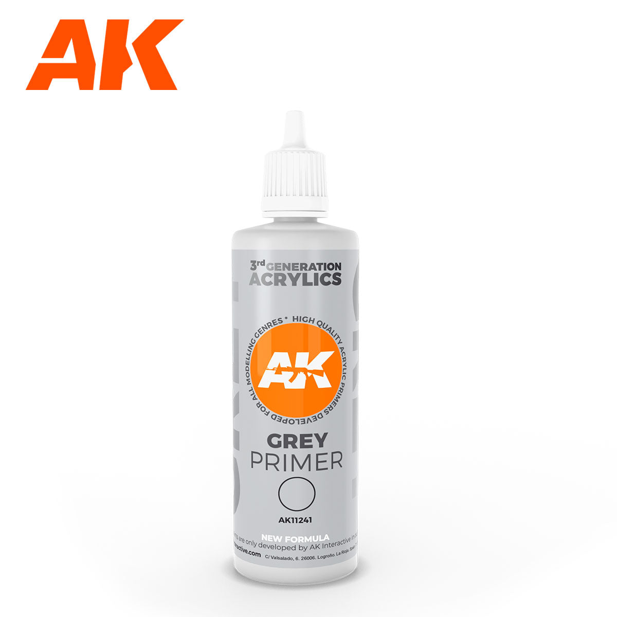 AK Interactive: 3 Gen Primers - Grey Primer 100 ml