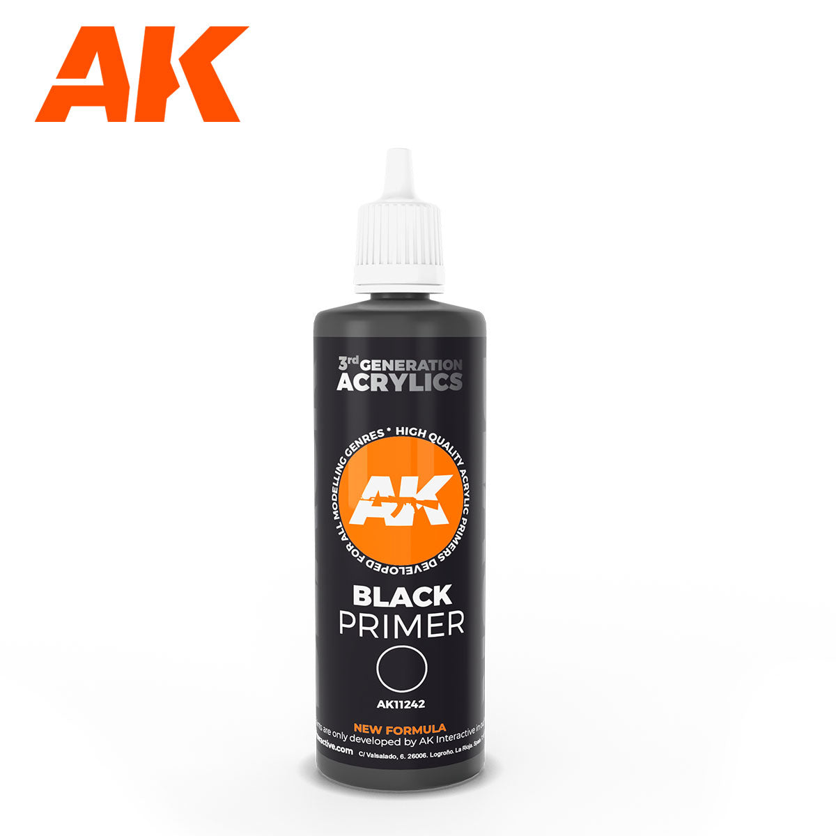 AK Interactive: 3 Gen Primers - Black Primer 100 ml