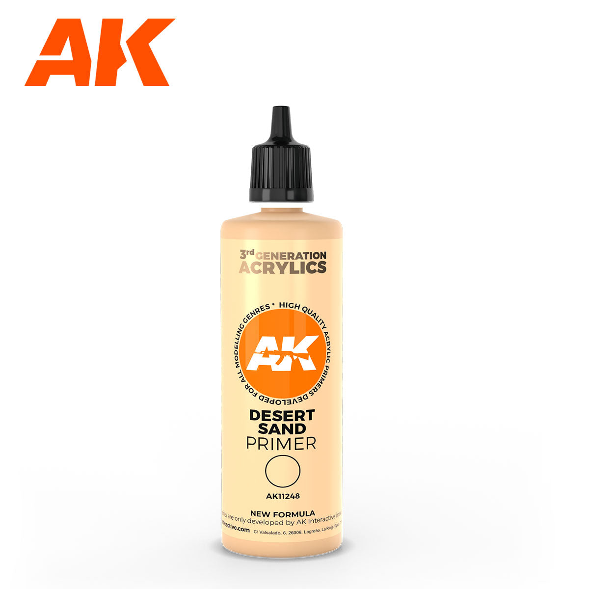 AK Interactive: 3 Gen Primers - Desert sand surface Primer 100ml
