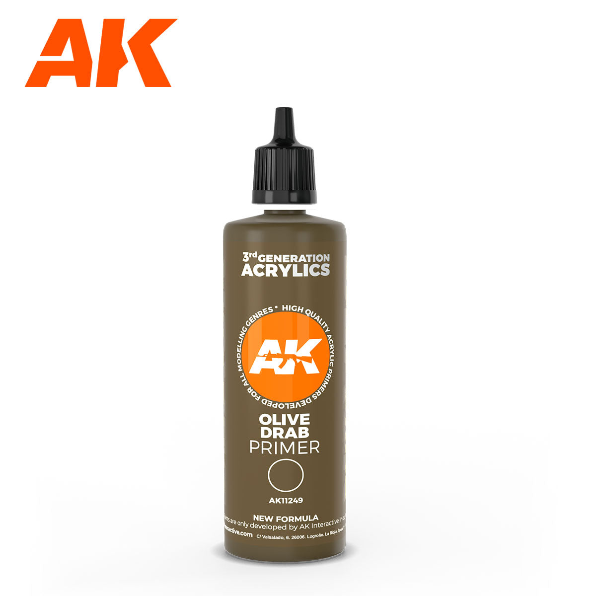 AK Interactive: 3 Gen Primers - Olive drab surface Primer 100ml