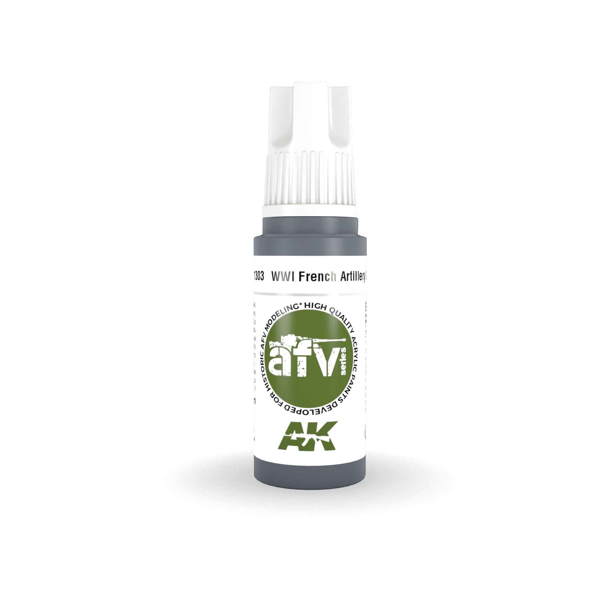 AK Interactive: 3 Gen Acrylics - Wwi French Artillery Grey 17ml