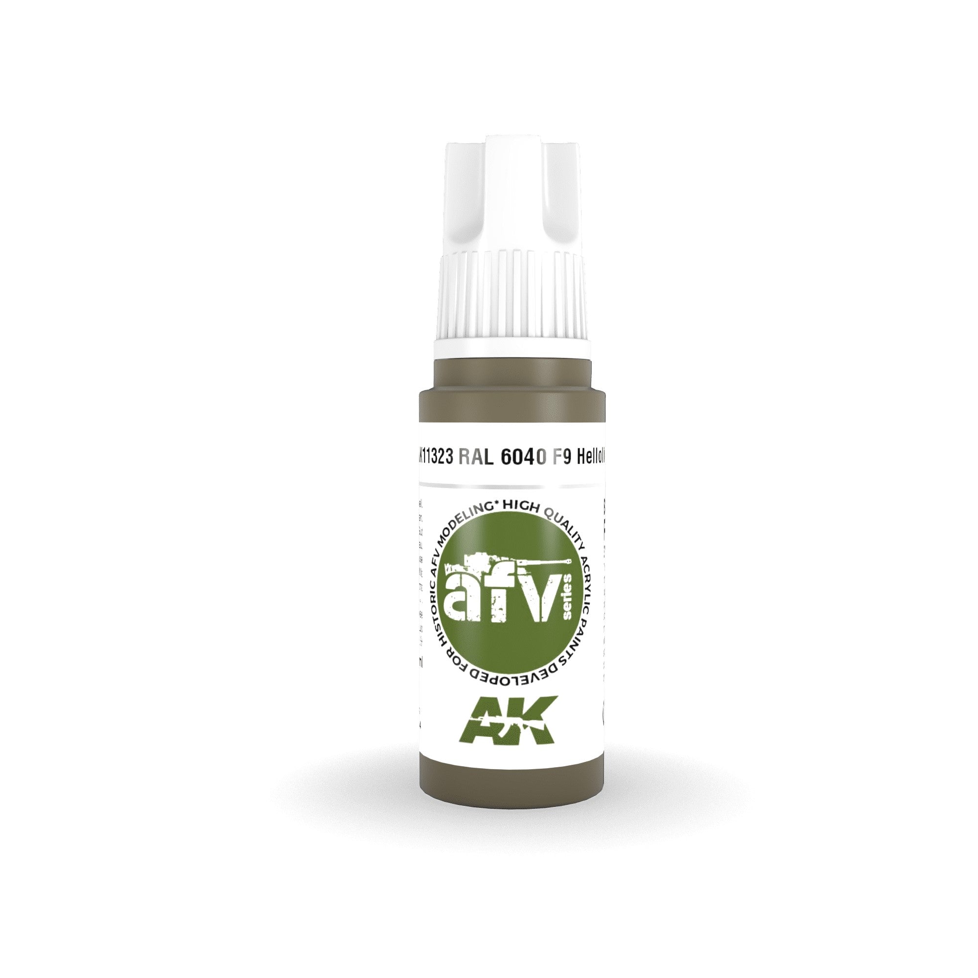 AK Interactive: 3 Gen Acrylics - Ral 6040 F9 Helloliv 17ml