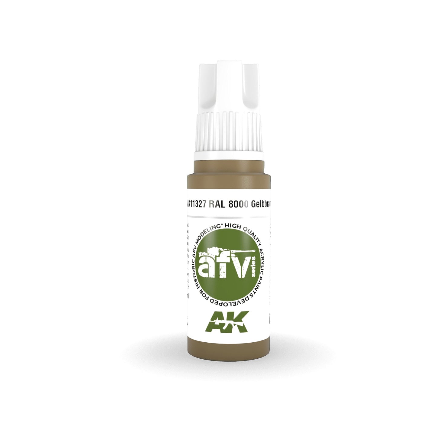 AK Interactive: 3 Gen Acrylics - Ral 8000 Gelbbraun 17ml