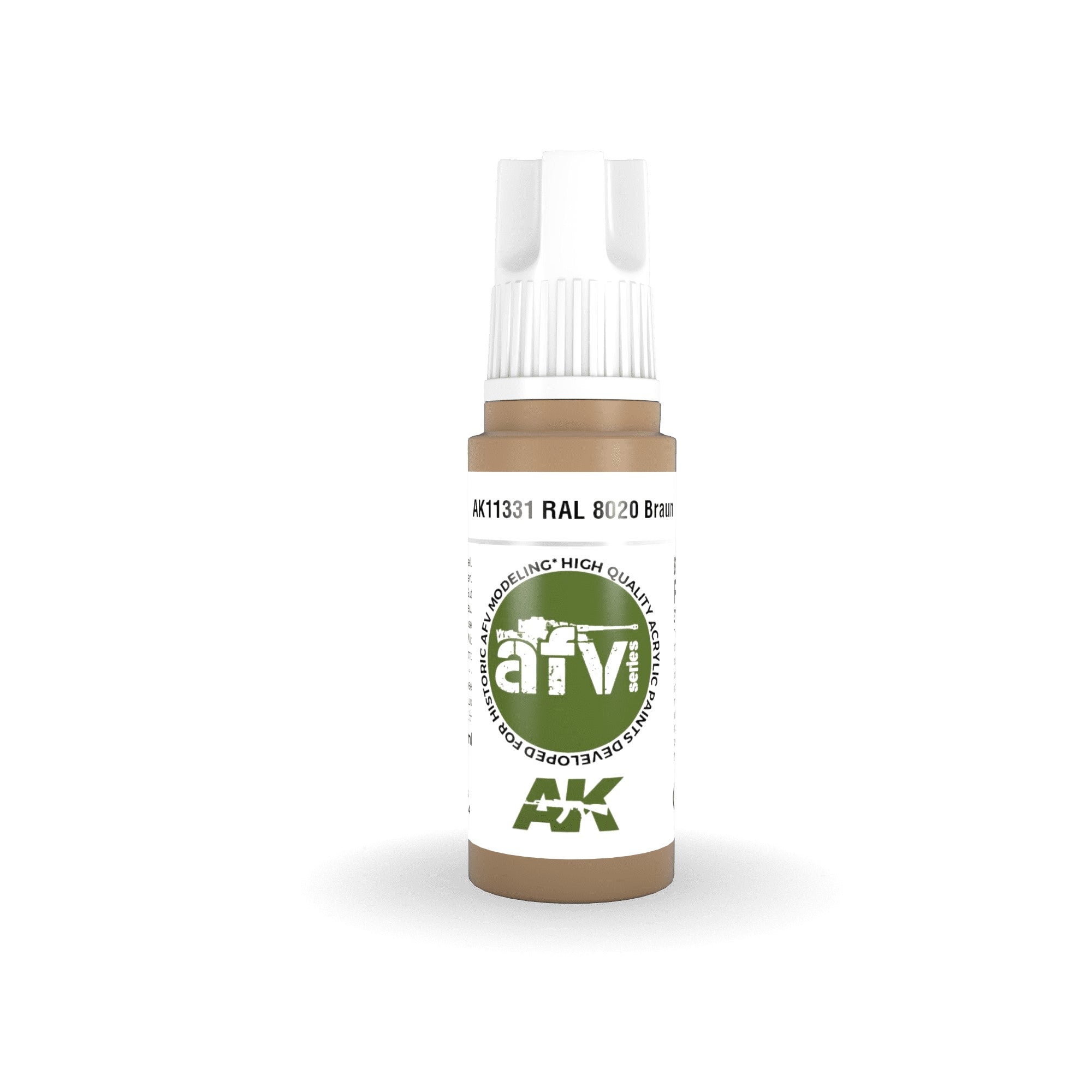 AK Interactive: 3 Gen Acrylics - Ral 8020 Braun 17ml