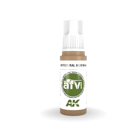 AK Interactive: 3 Gen Acrylics - Ral 8020 Braun 17ml