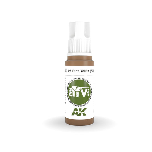 AK Interactive: 3 Gen Acrylics - Nº6 Earth Yellow (Fs30257) 17ml