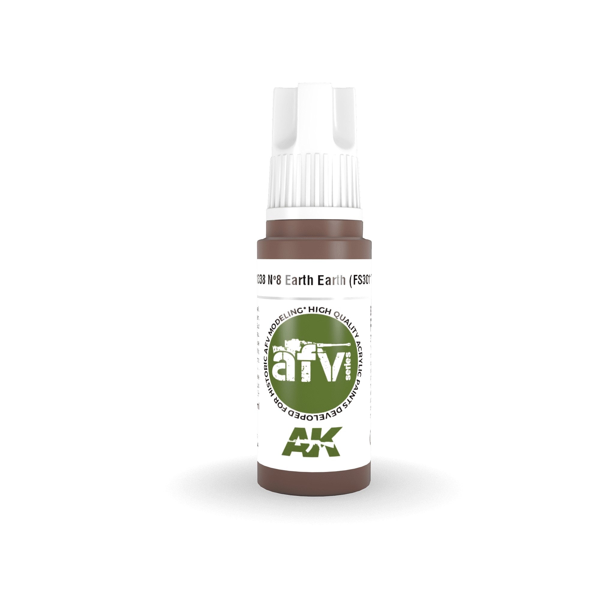 AK Interactive: 3 Gen Acrylics - Nº8 Earth Red (Fs30117) 17ml