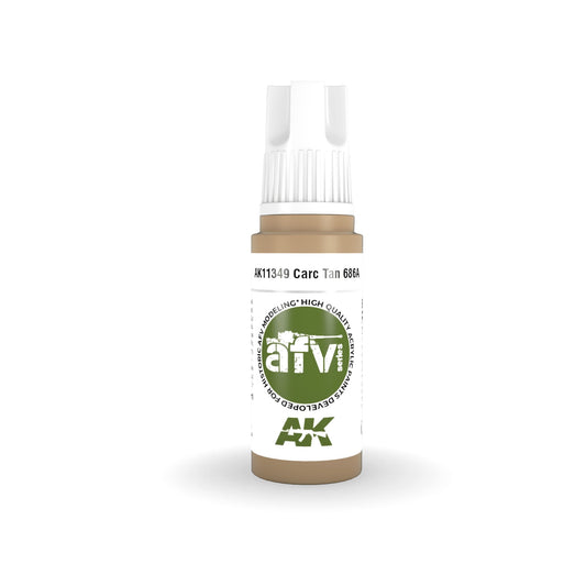 AK Interactive: 3 Gen Acrylics - Carc Tan 686A (Fs33446) 17ml