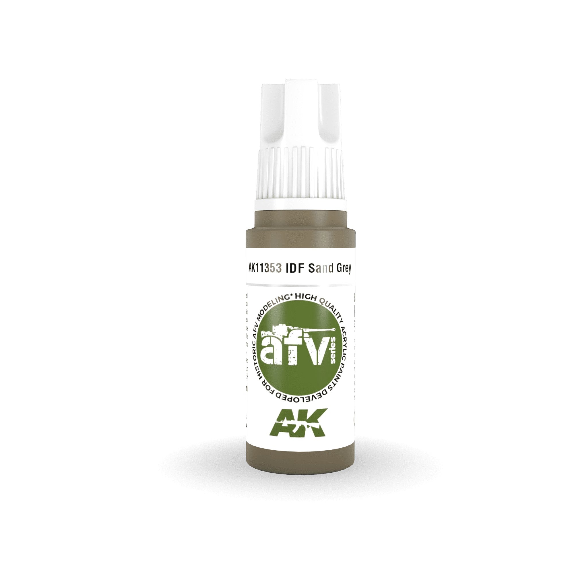 AK Interactive: 3 Gen Acrylics - Idf Sand grey 1970S-1980S 17ml