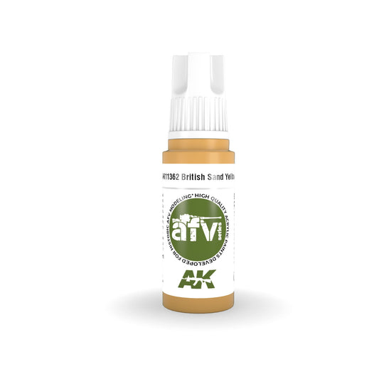 AK Interactive: 3 Gen Acrylics - British Sand Yellow 17ml