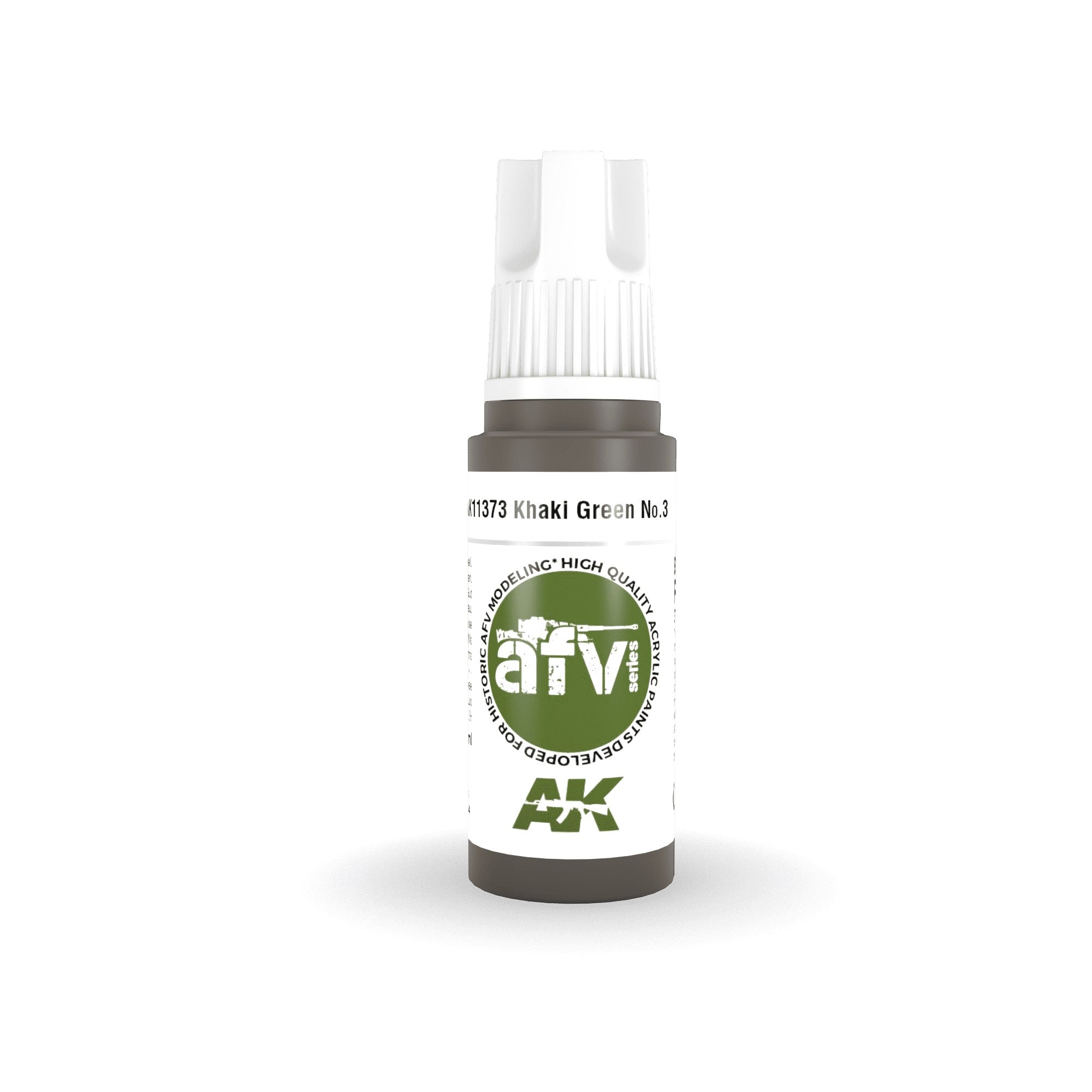 AK Interactive: 3 Gen Acrylics - Khaki Green No.3 17ml