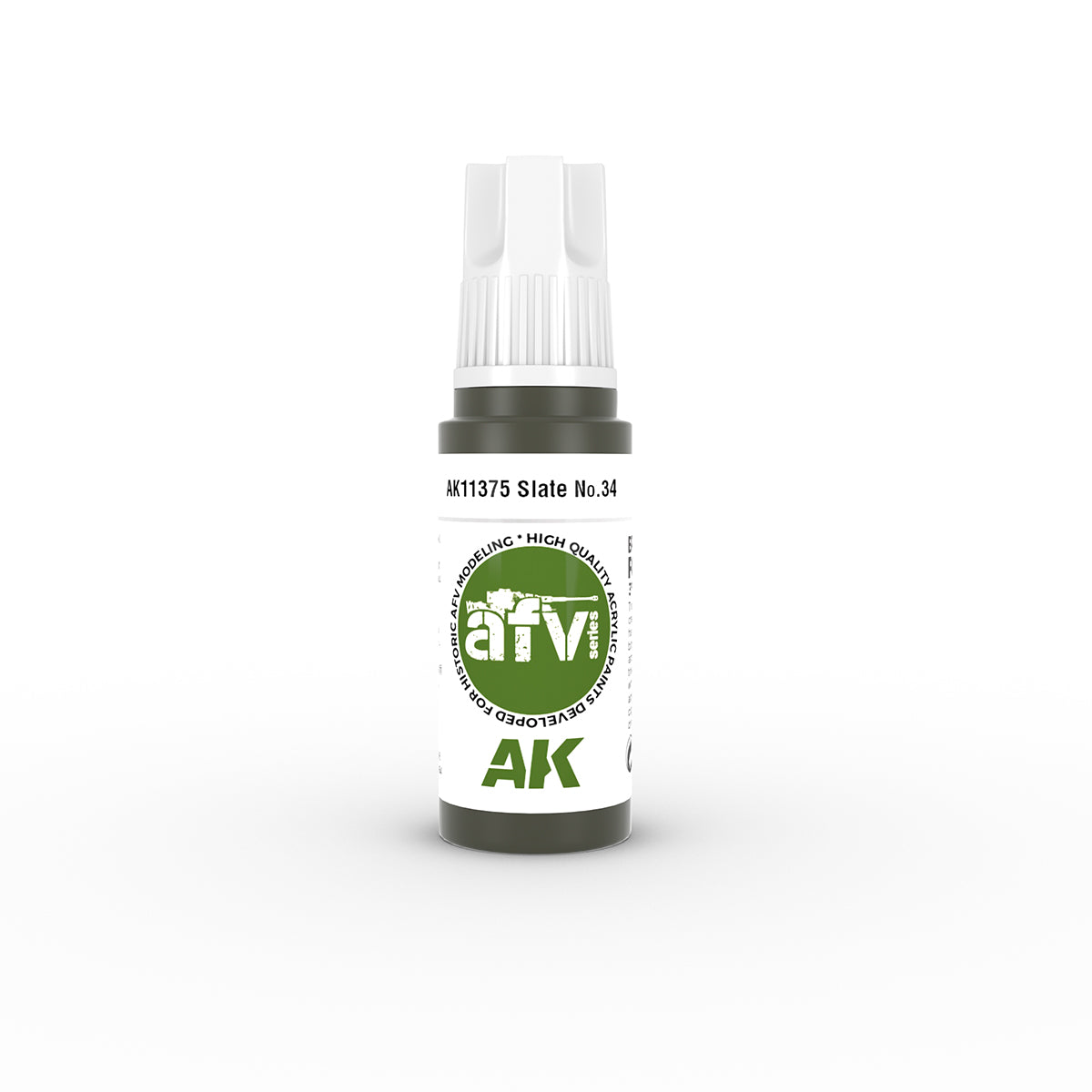 AK Interactive: 3 Gen Acrylics - Slate No.34 17ml