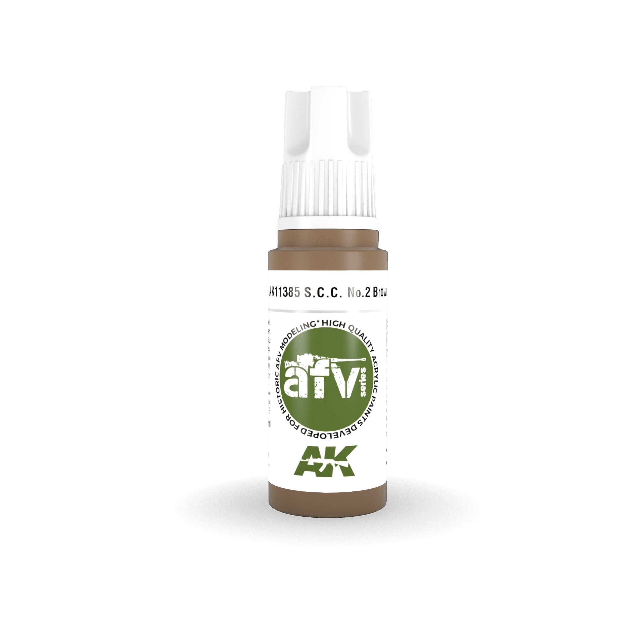 AK Interactive: 3 Gen Acrylics - S.C.C. No.2 Brown 17ml