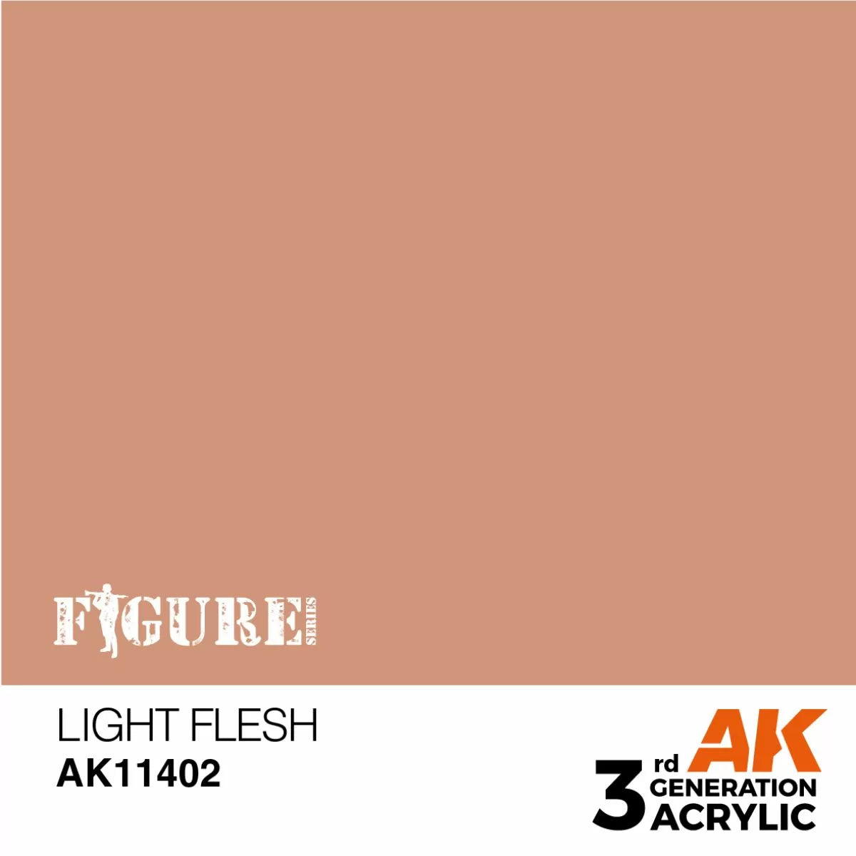 AK Interactive: 3 Gen Figures Acrylics - Light Flesh 17ml