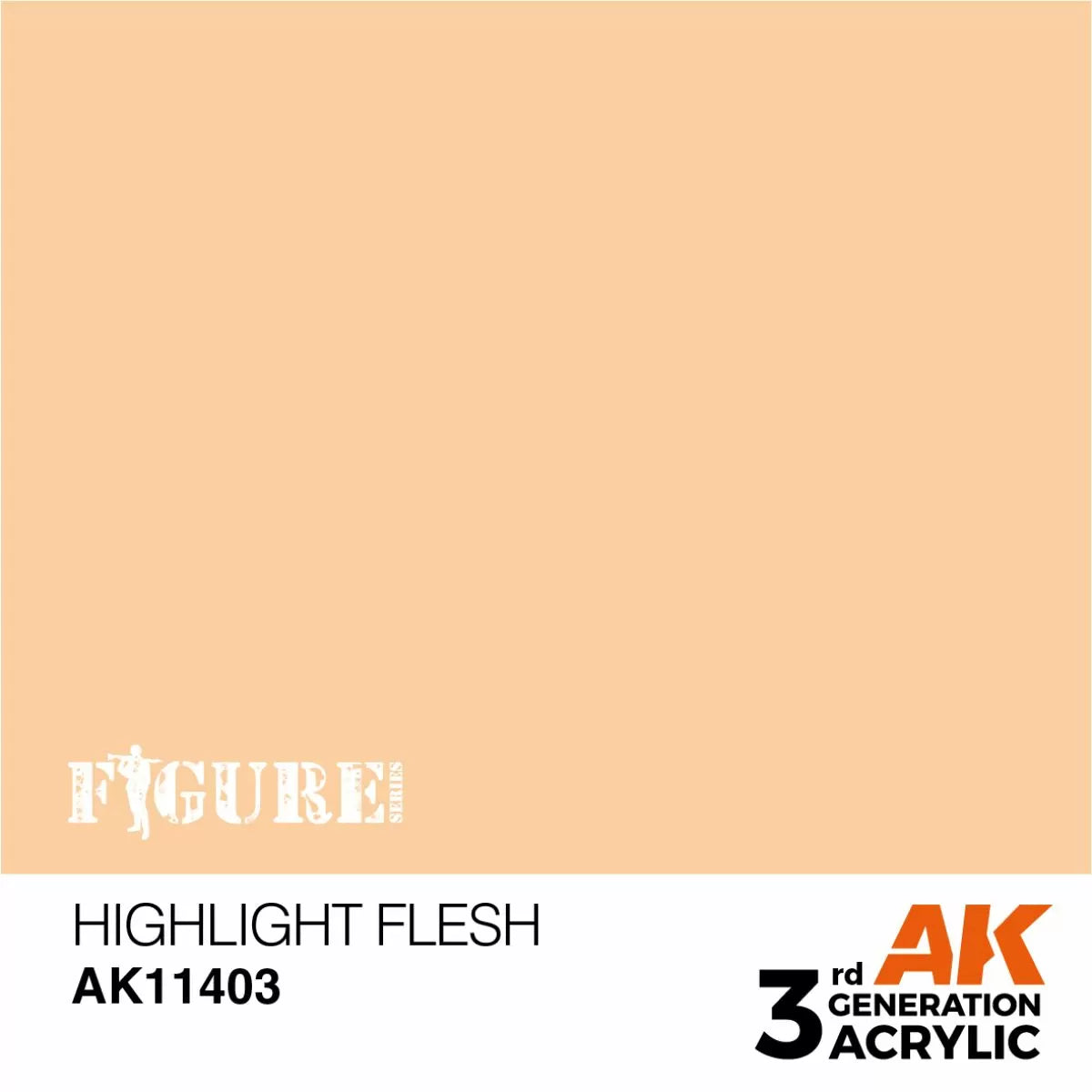 AK Interactive: 3 Gen Figures Acrylics - Highlight Flesh 17ml