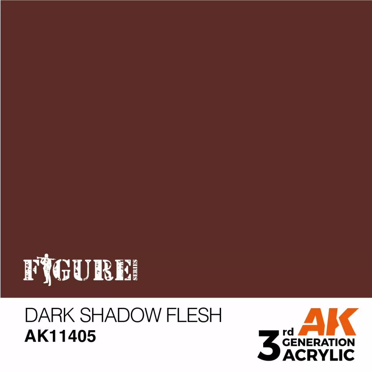 AK Interactive: 3 Gen Figures Acrylics - Dark Shadow Flesh 17ml