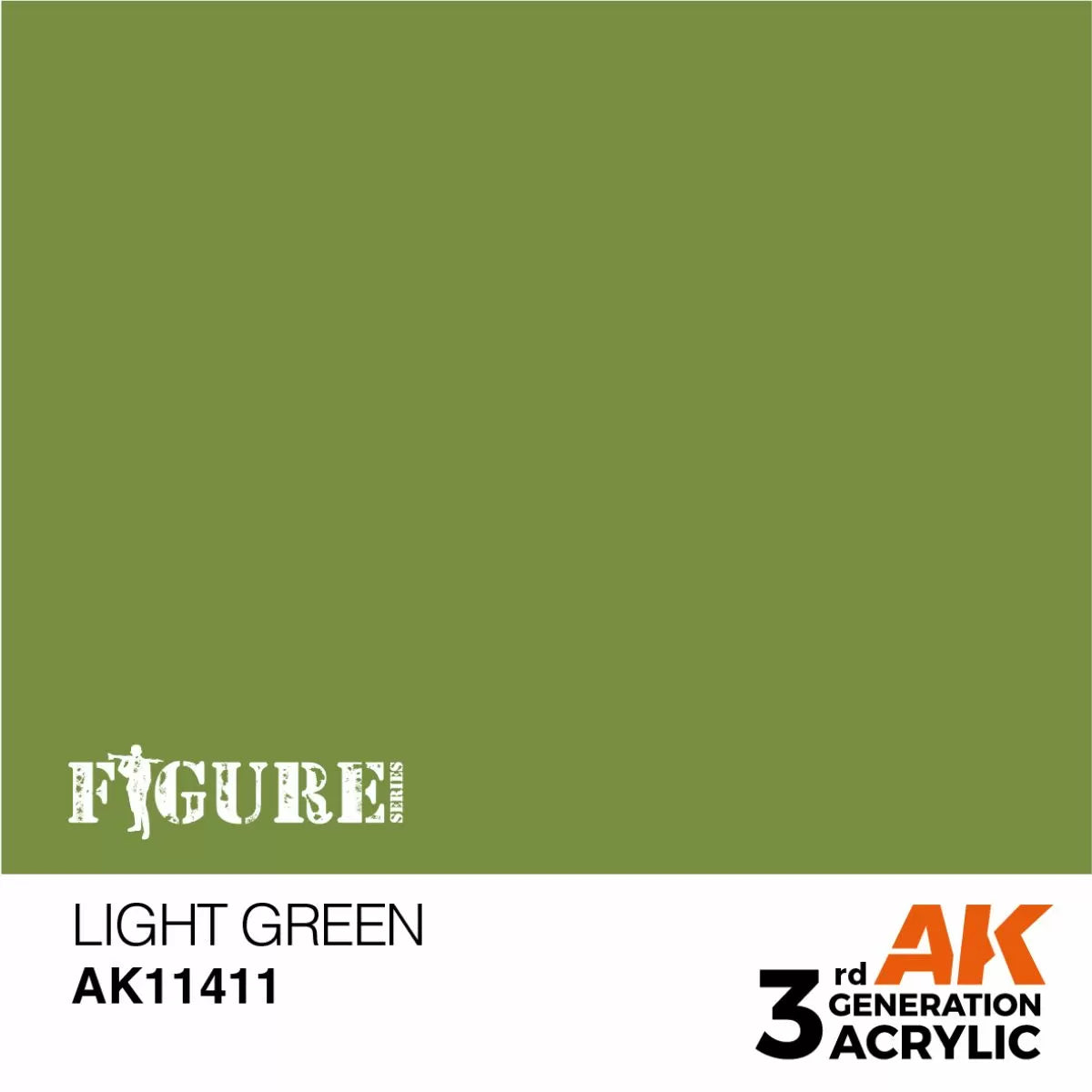 AK Interactive: 3 Gen Figures Acrylics - Light Green 17ml