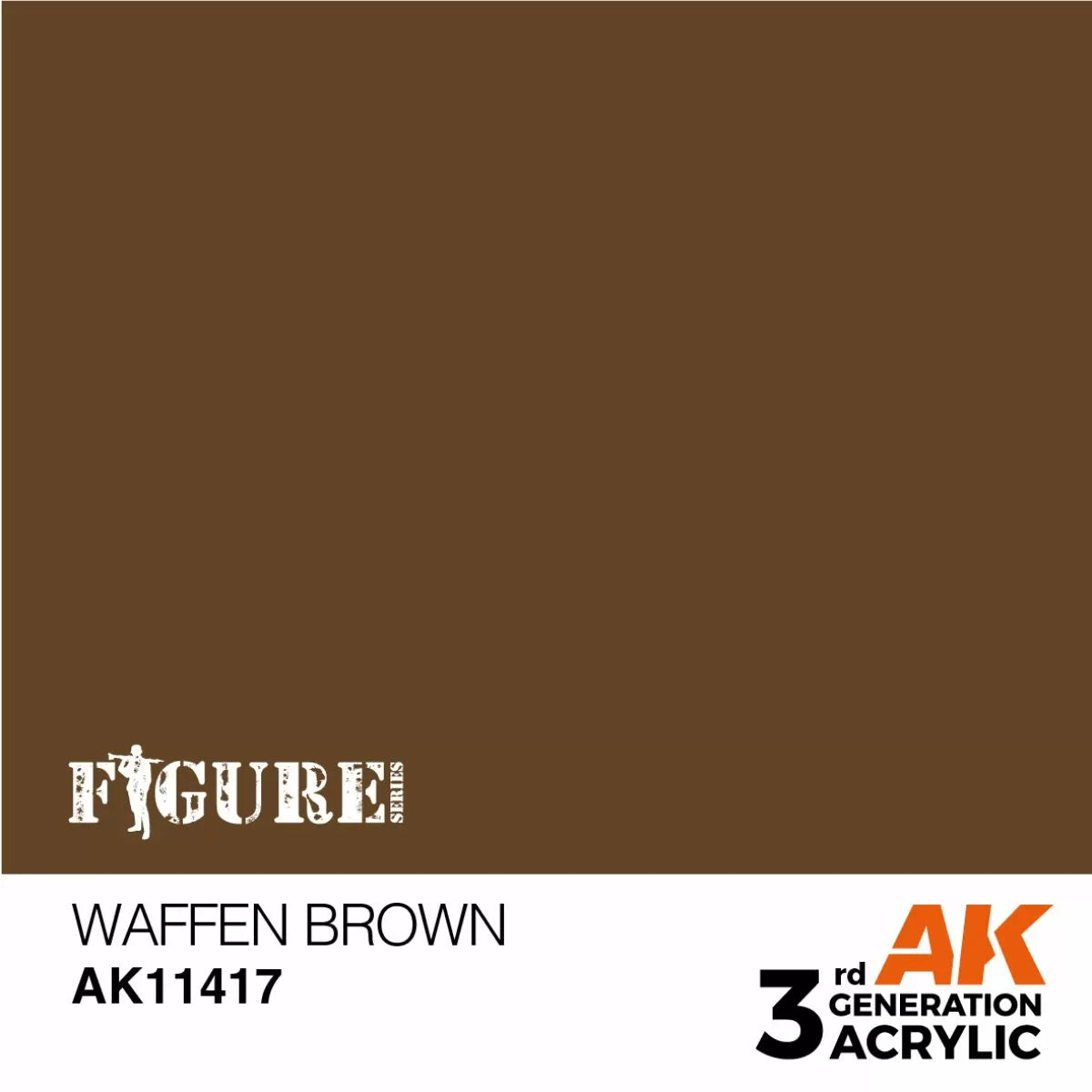 AK Interactive: 3 Gen Figures Acrylics - Waffen Brown 17ml