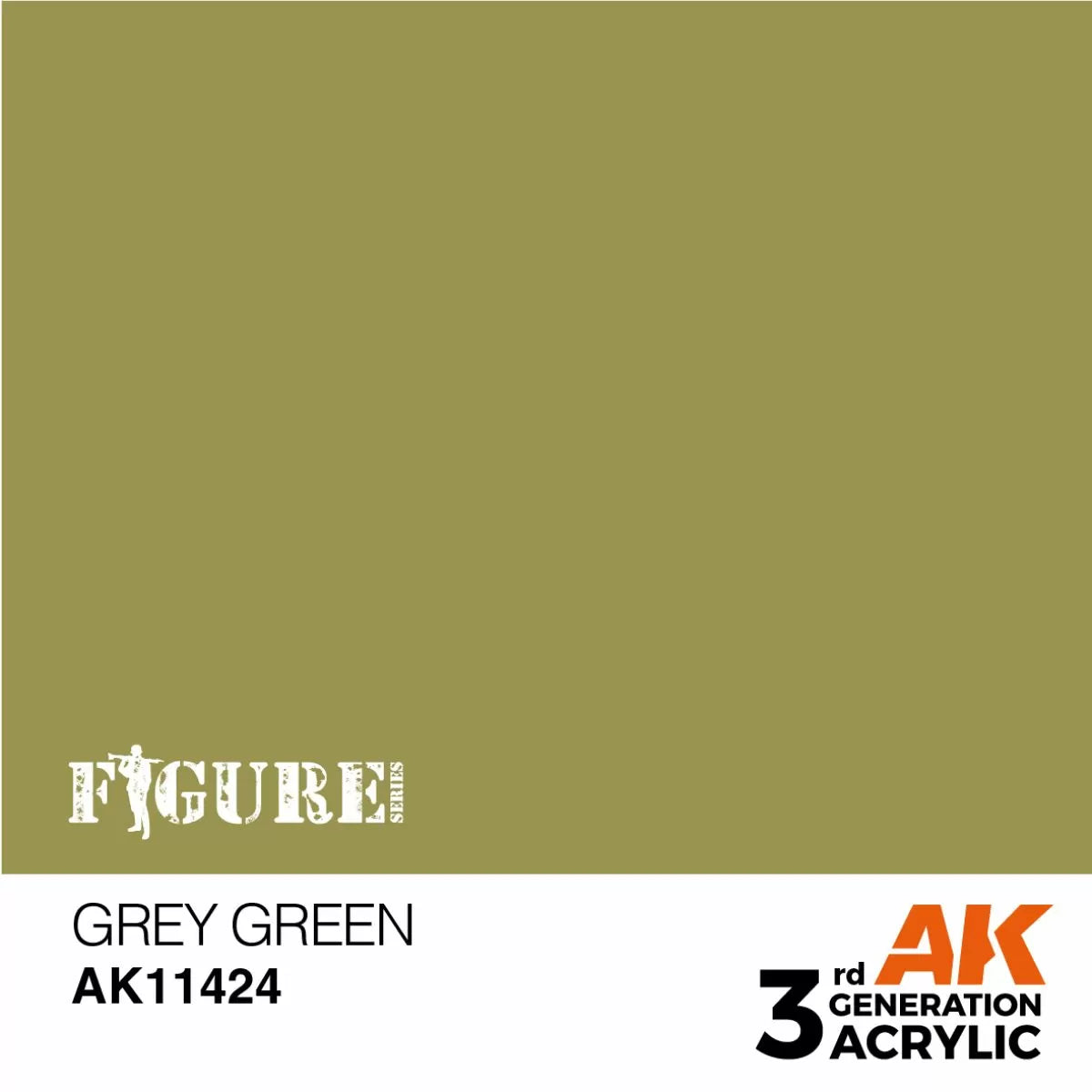 AK Interactive: 3 Gen Figures Acrylics - Grey Green  17ml