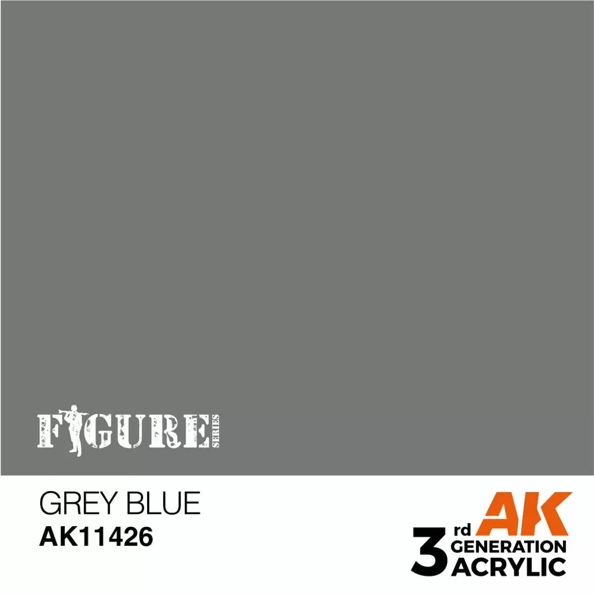 AK Interactive: 3 Gen Figures Acrylics - Grey Blue 17ml
