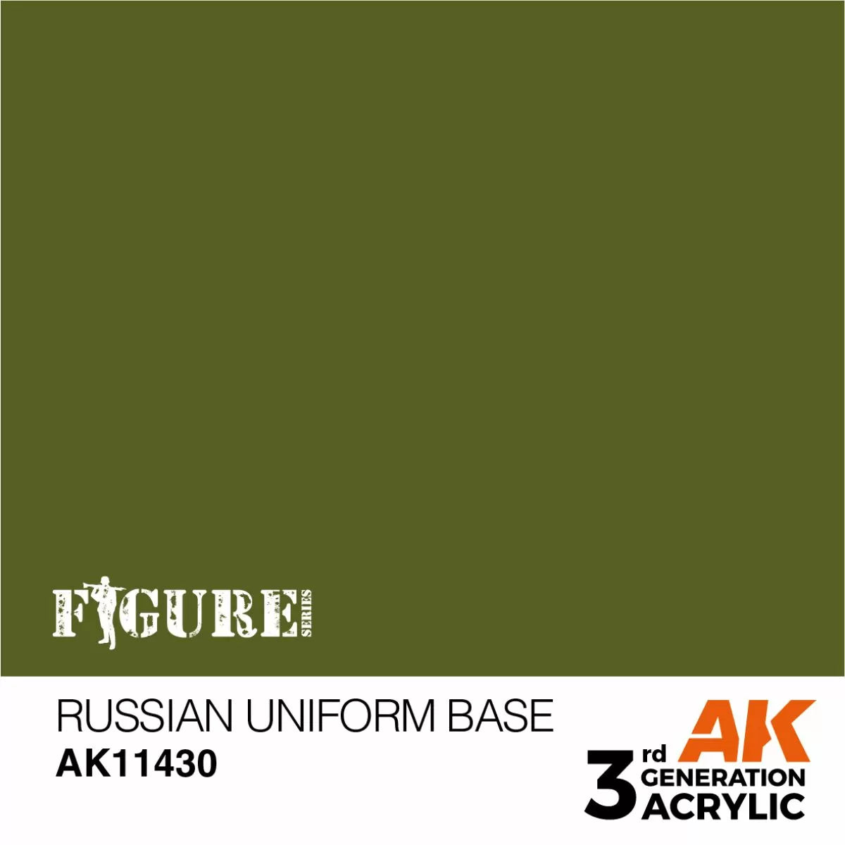 AK Interactive: 3 Gen Figures Acrylics - Russian Uniform Base 17ml