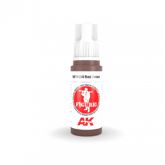 AK Interactive: 3 Gen Figures Acrylics - Red Brown 17ml