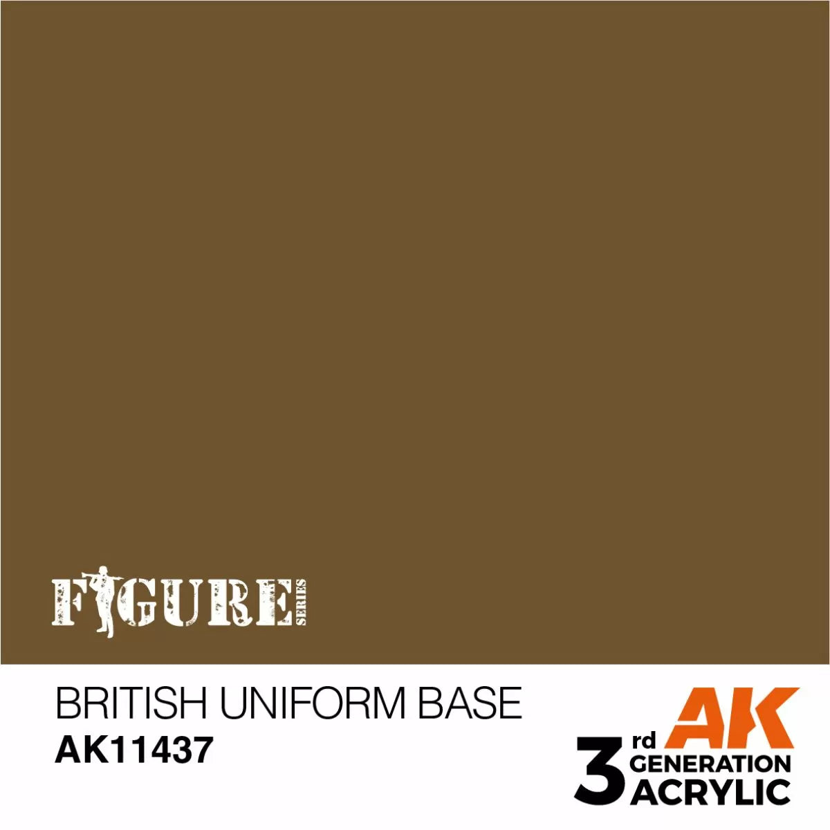 AK Interactive: 3 Gen Figures Acrylics - British Uniform Base 17ml